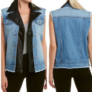 BB Dakota Rebel Jean Jacket Vest NWT Sz L